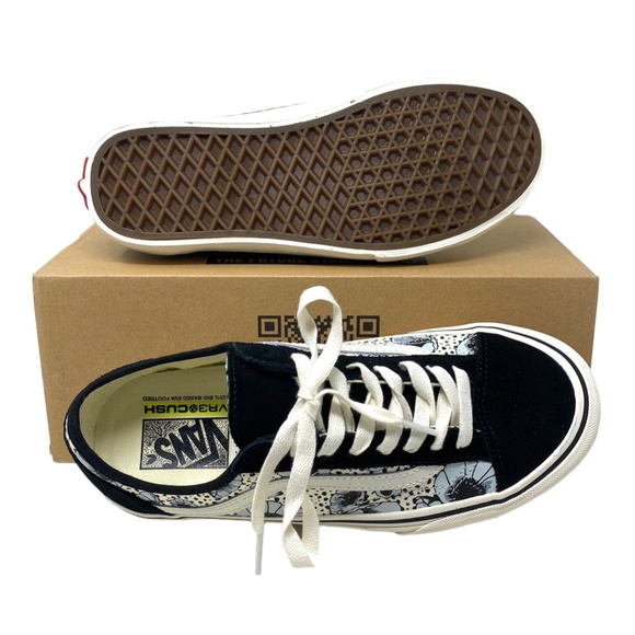 VANS Style 36 Decon Sneakers Floral Black Women's Canvas Suede Shoes VN0007R2Y40 - Picture 8 of 11